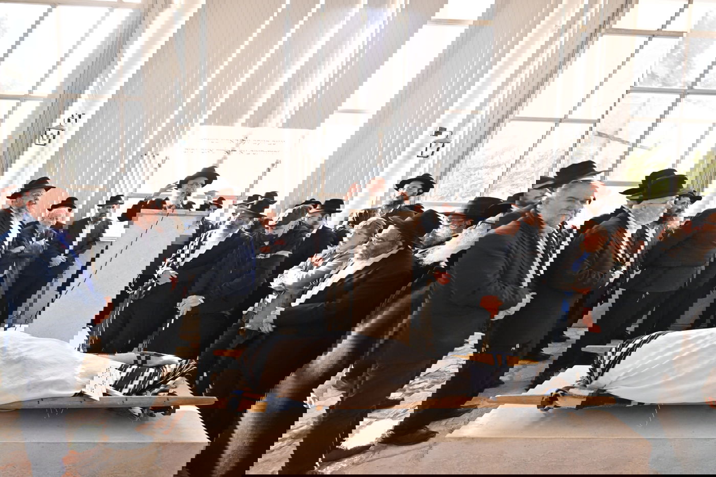 תיעוד: גדולי ישראל ואישי ציבור בהלווית הגר״ש אליטוב זצ״ל