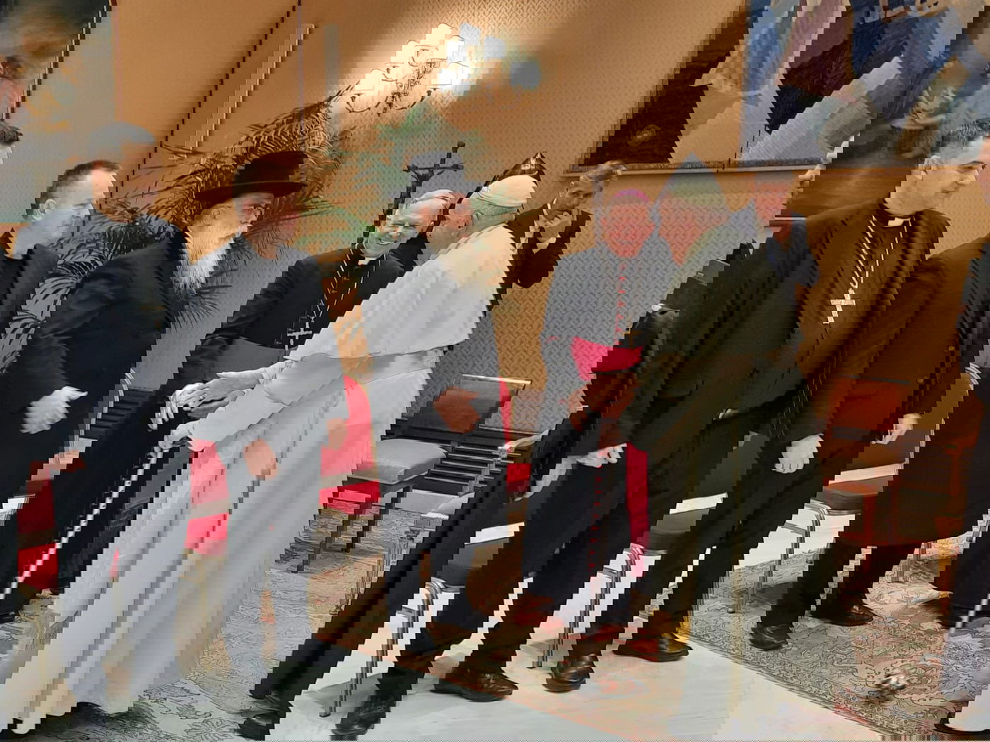 הרב בלייך עם האפיפיור