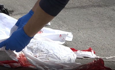 זירת הפיגוע בשבת