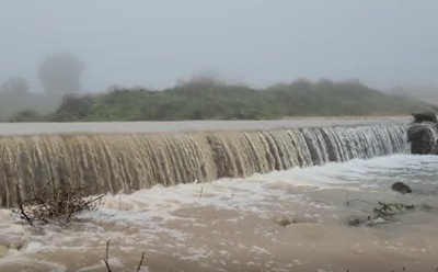 תיעוד מיוחד מנחלי הצפון בזרימה סוערת ועזה