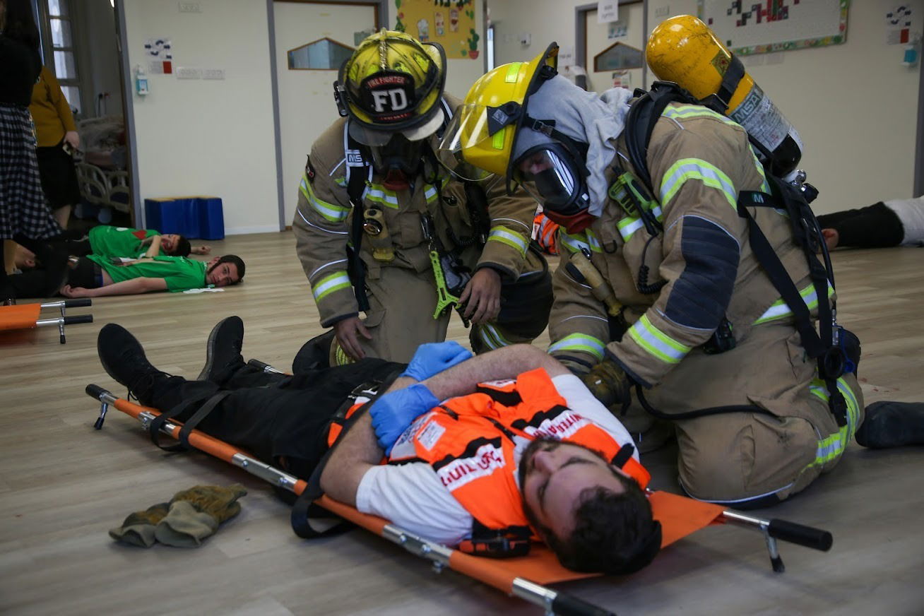 עשרות נפגעים ⭒מדומים⭒ עקב 'שריפה' במוסד 'עלה' לילדים עם מוגבלויות