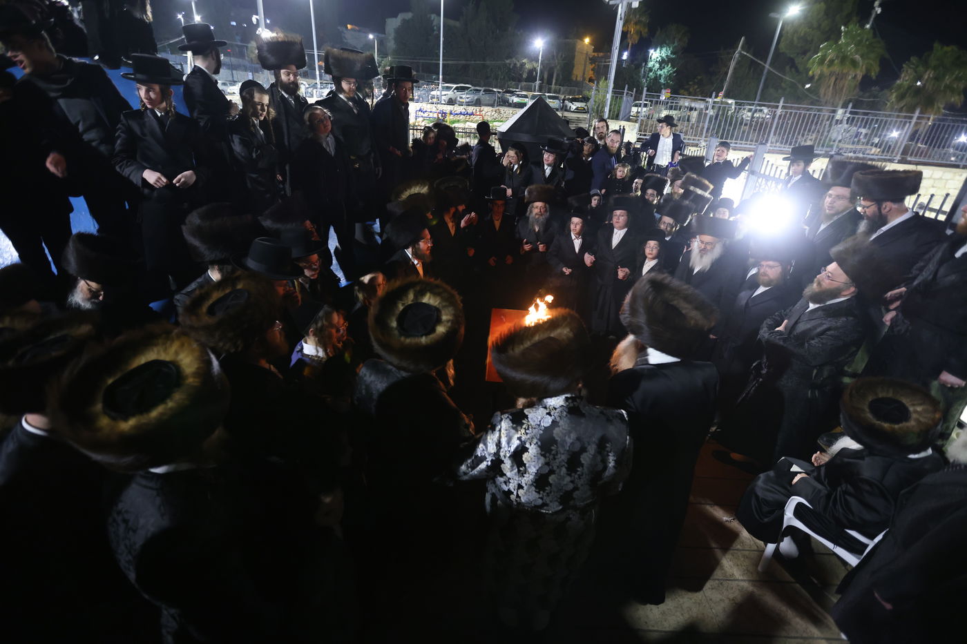 חסידי טעמעשוואר בשבת התאחדות במירון