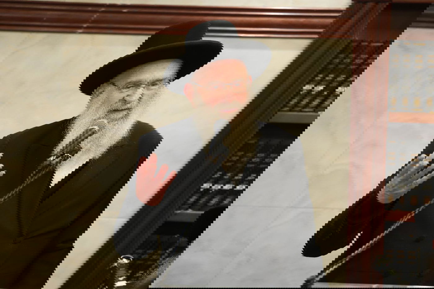 צפו: גדולי ישראל בעצרת מספד לגר"ש אליטוב זצ"ל