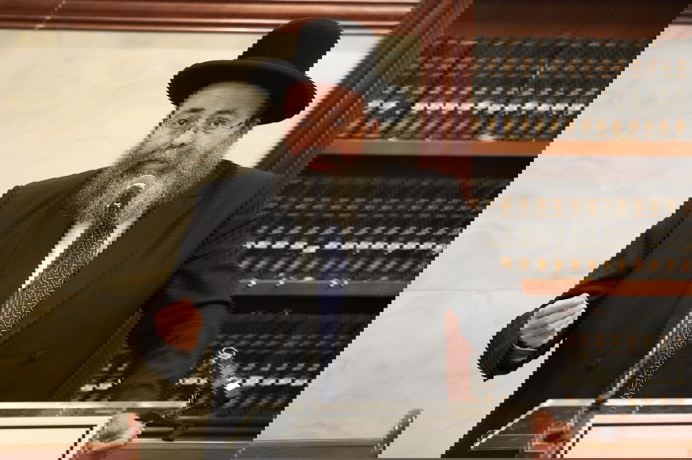 צפו: גדולי ישראל בעצרת מספד לגר"ש אליטוב זצ"ל