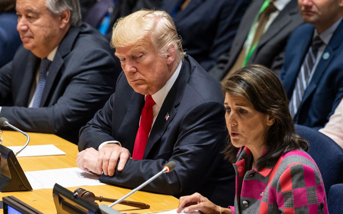 ניקי היילי, לצד טראמפ