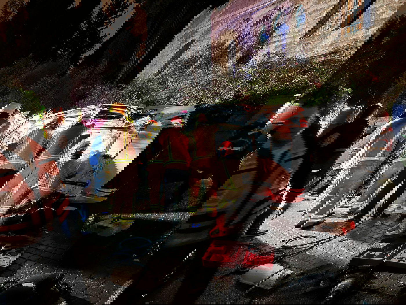 זירת התאונה