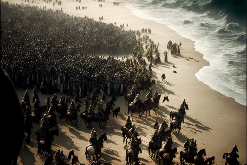 'פרשה בהמחשה': קריעת ים סוף והצבא שטבע - בתמונות