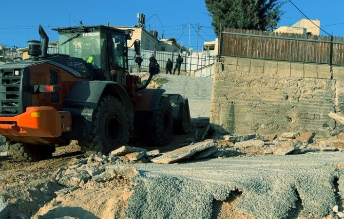 הריסת בתים בלתי חוקיים בירושלים שבוע שעבר;