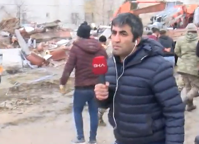 תיעוד מפחיד: הכתב שידר מבניין שקרס והאדמה שוב  רעדה