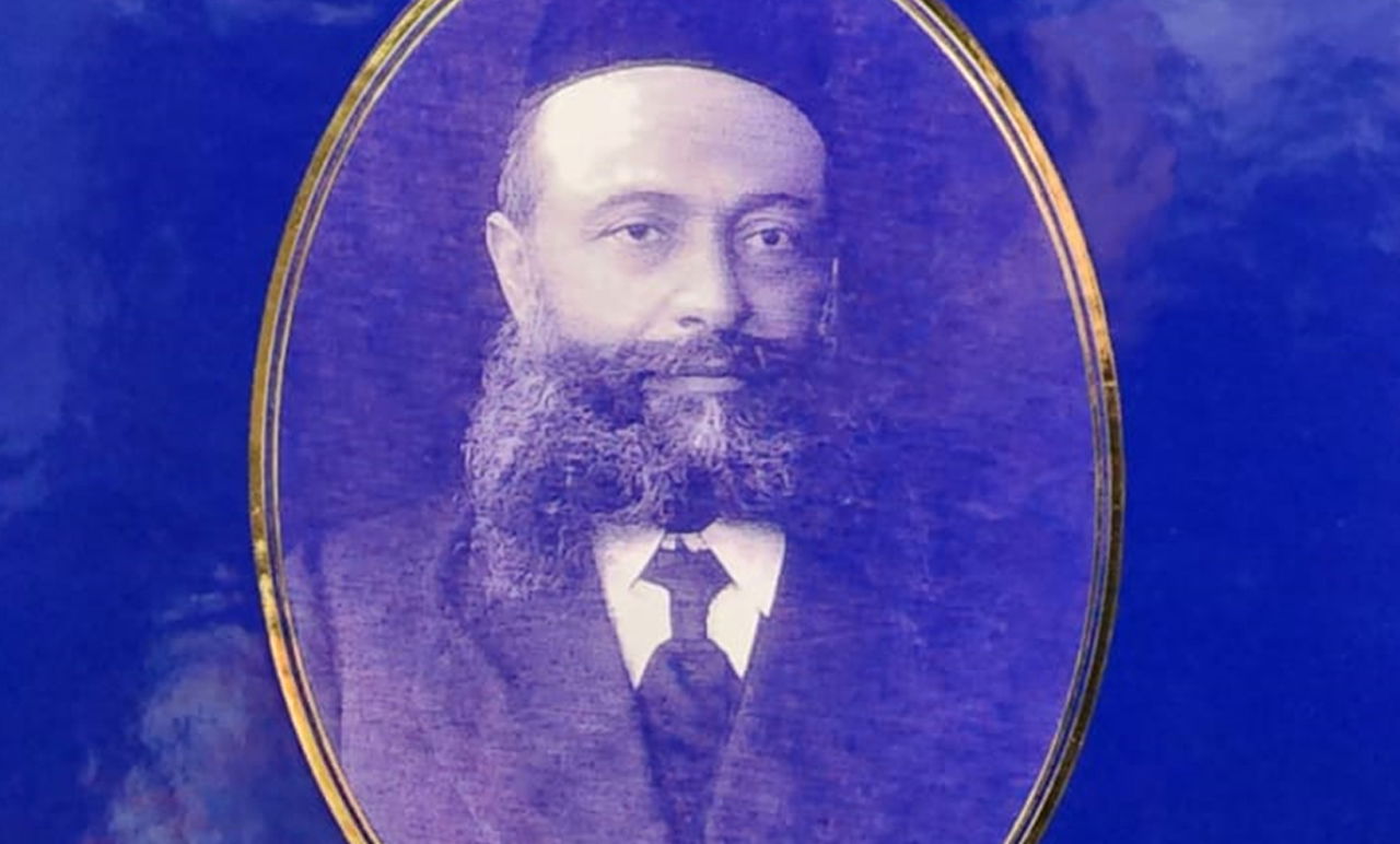 דיוקנו של רבי מנדל קמינר מתוך ספר "רבי מנדל קמינר ספר הזיכרון והצאצאים" (ירושלים תשע"ז)