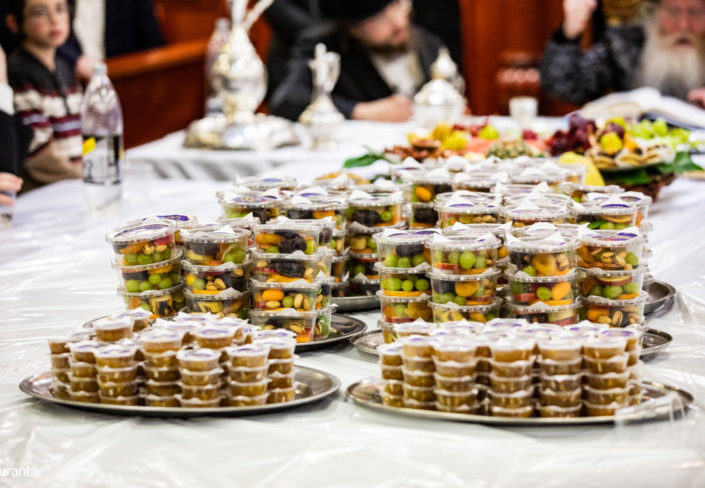 האדמו"ר חילק פירות שביעית | תיעוד ט"ו בשבט בקרעטשניף