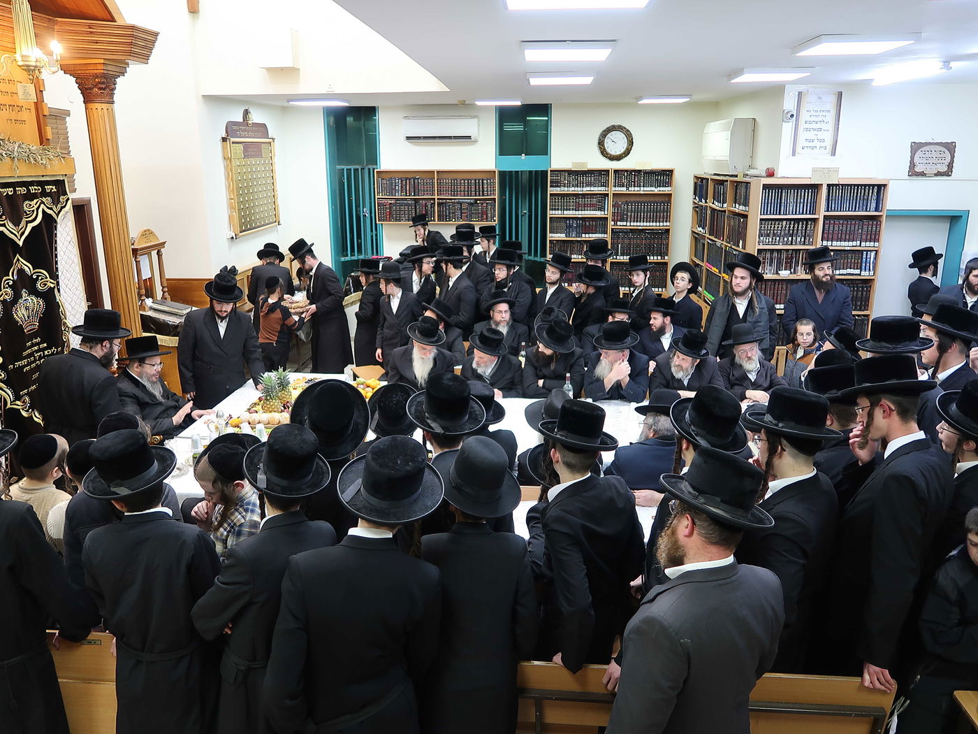 הרבי חילק פירות: ט"ו בשבט בחסידות בוסטון בביתר