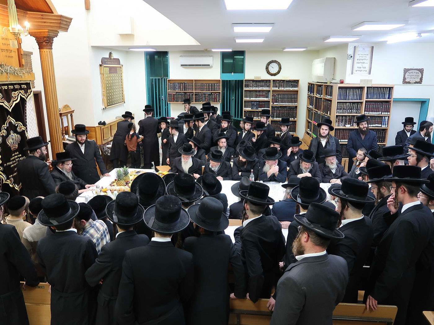 הרבי חילק פירות: ט"ו בשבט בחסידות בוסטון בביתר