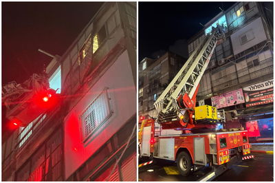 מנזקי הסופה: סורג ותריס התנתקו - וכמעט עפו אל הרחוב