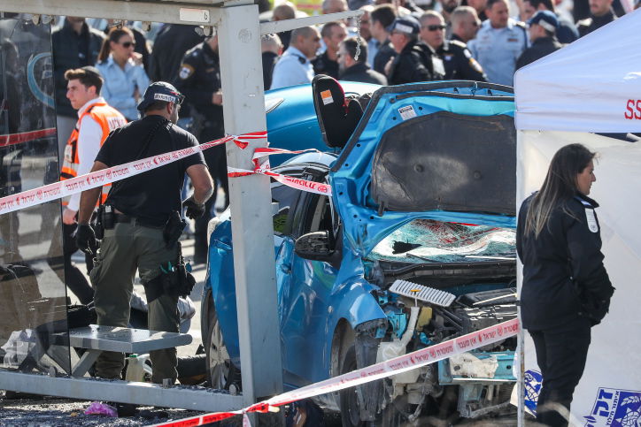 זירת הפיגוע ביום שישי