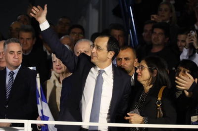 הנשיא הנבחר לצד רעייתו, הלילה