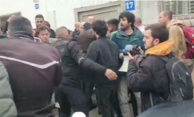 העימותים מחוץ לביתו של השר