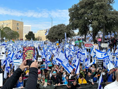 ההפגנה מ חוץ לכנסת, הבוקר