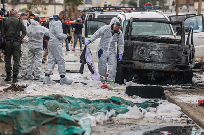 זירת הפיצוץ בלוד