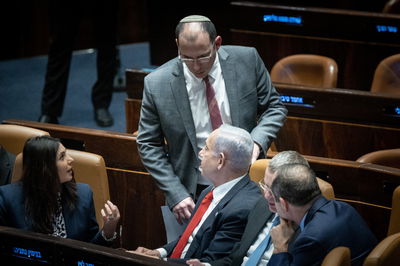 נתניהו ורוטמן אמש בכנסת