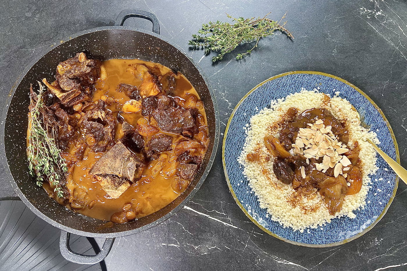 טנזיה - תבשיל חגיגי של בשר ופירות יבשים