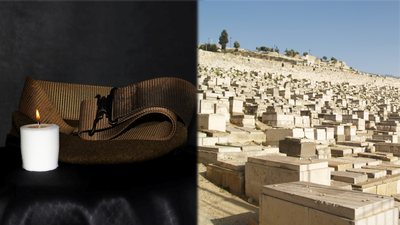 בית קברות ונר נשמה לזכר החללים