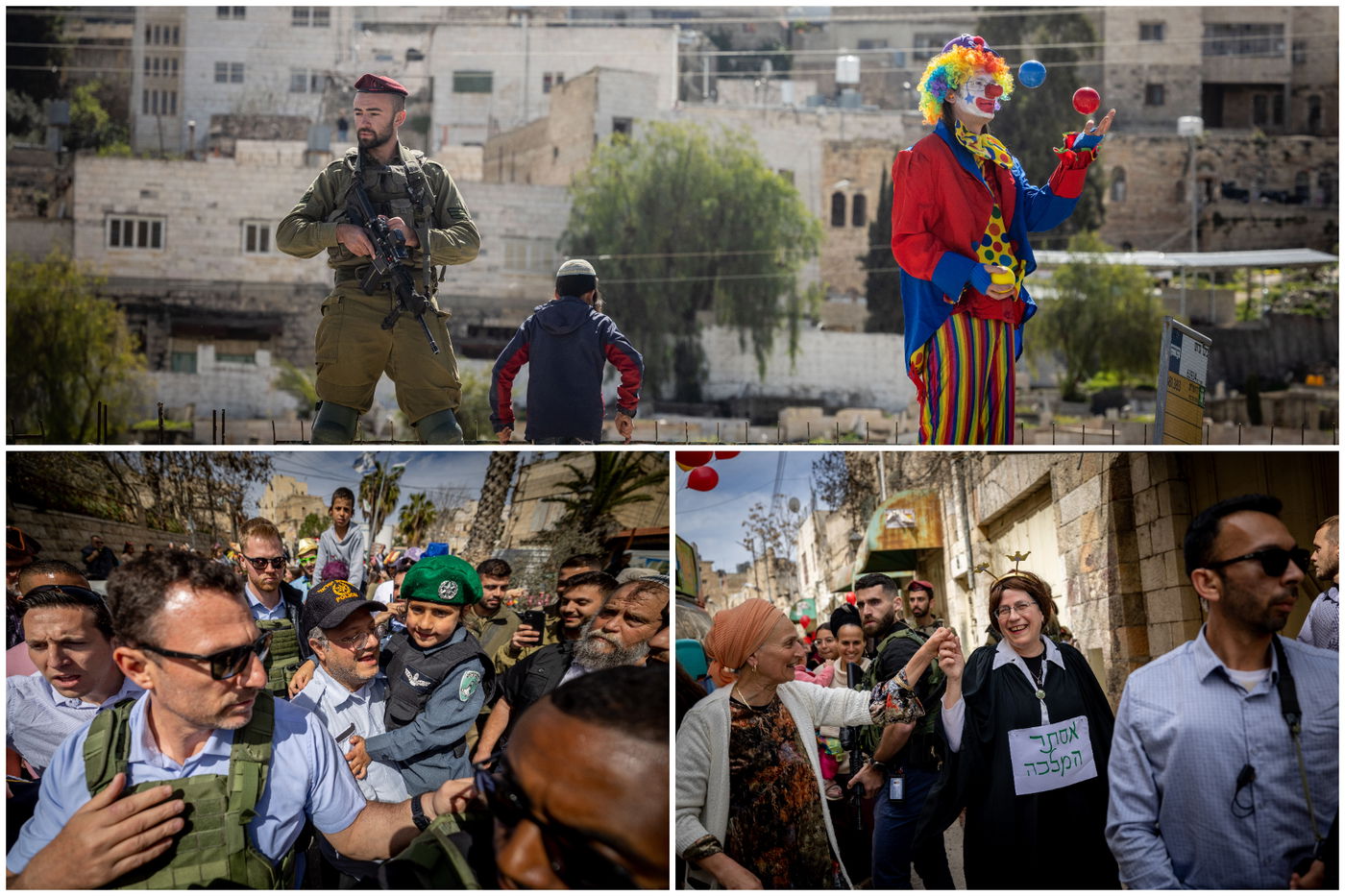 תחת אבטחה כבדה: כך חגגו פורים בחברון • גלריה