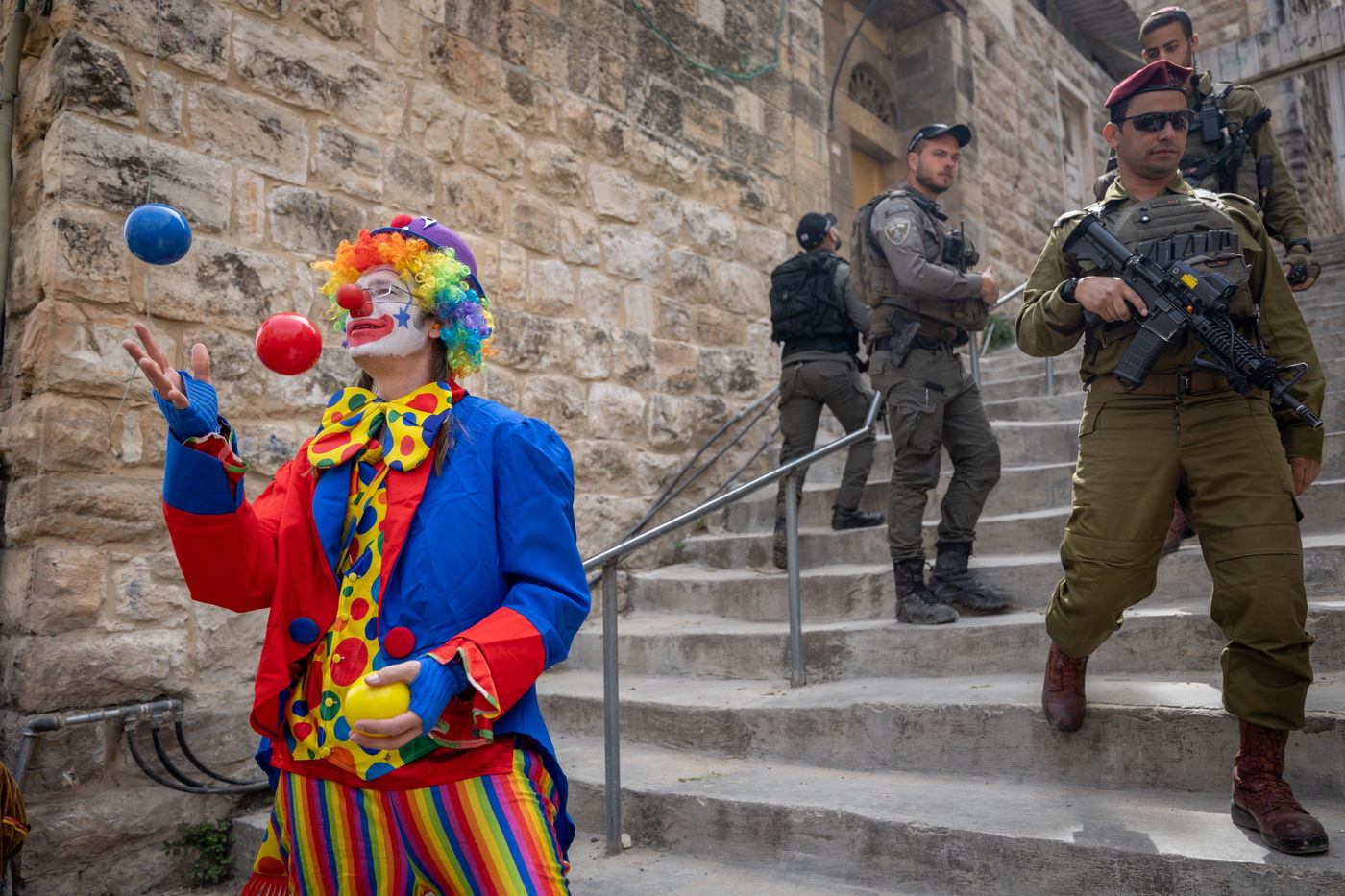 תחת אבטחה כבדה: כך חגגו פורים בחברון • גלריה