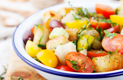 כמו במסעדות: סלט עגבניות ומוצרלה כפרי