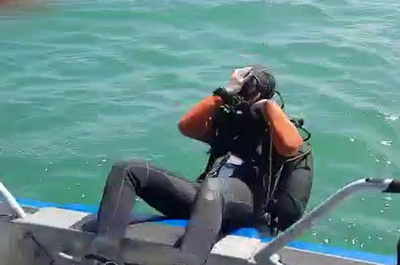 הצוללנים מחפשים את הנעדר מאסון קריסת העגורן | צפו