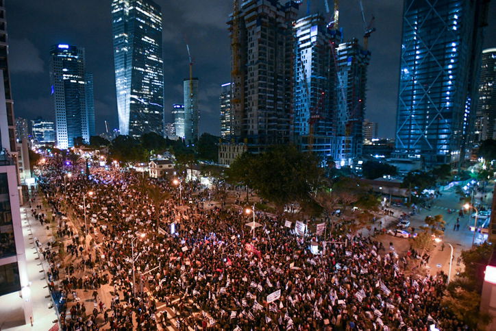 המחאה הערב בתל אביב