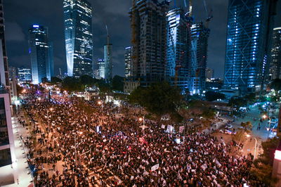 המחאה הערב בתל אביב