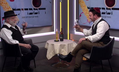 הרב בנג'י לוין לצד זלמן שטוב