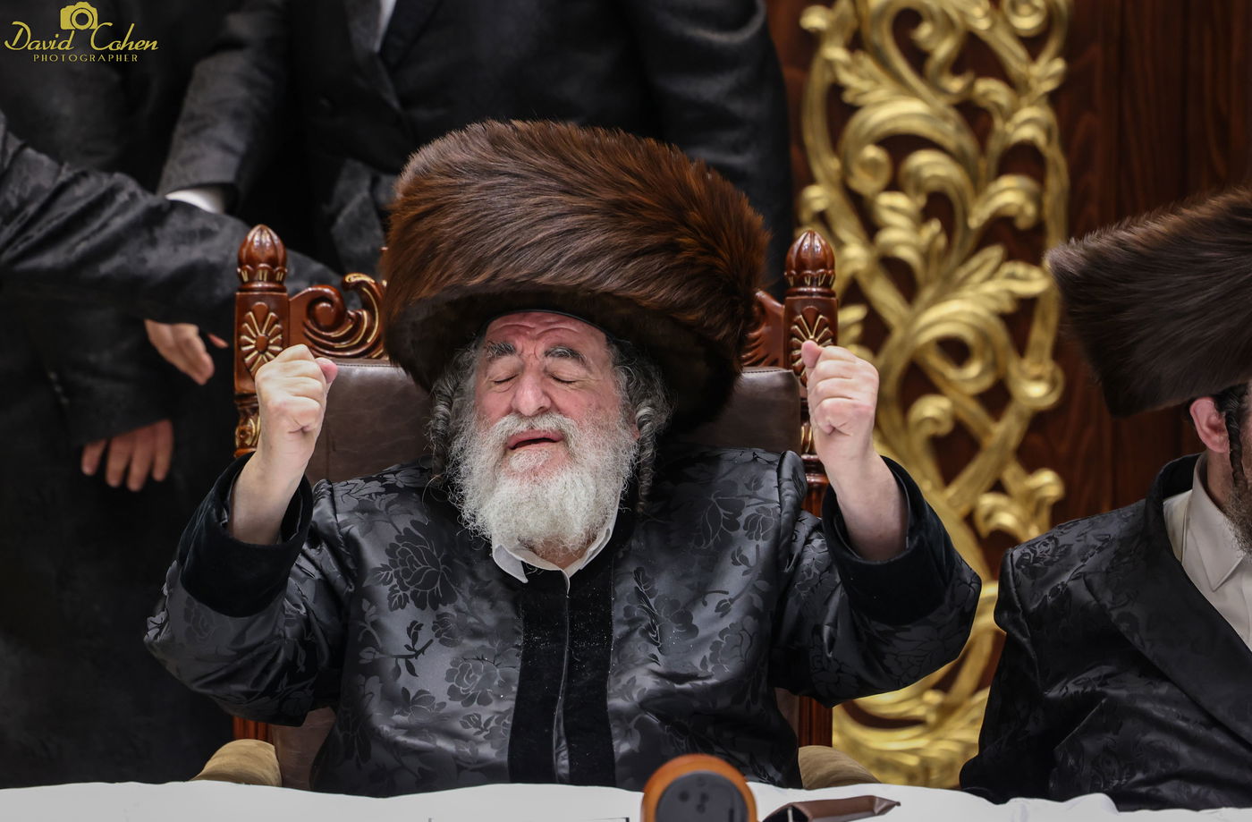 האדמו"ר מויז'ניץ שהה בשבת במירון עם עשרות נדיבים