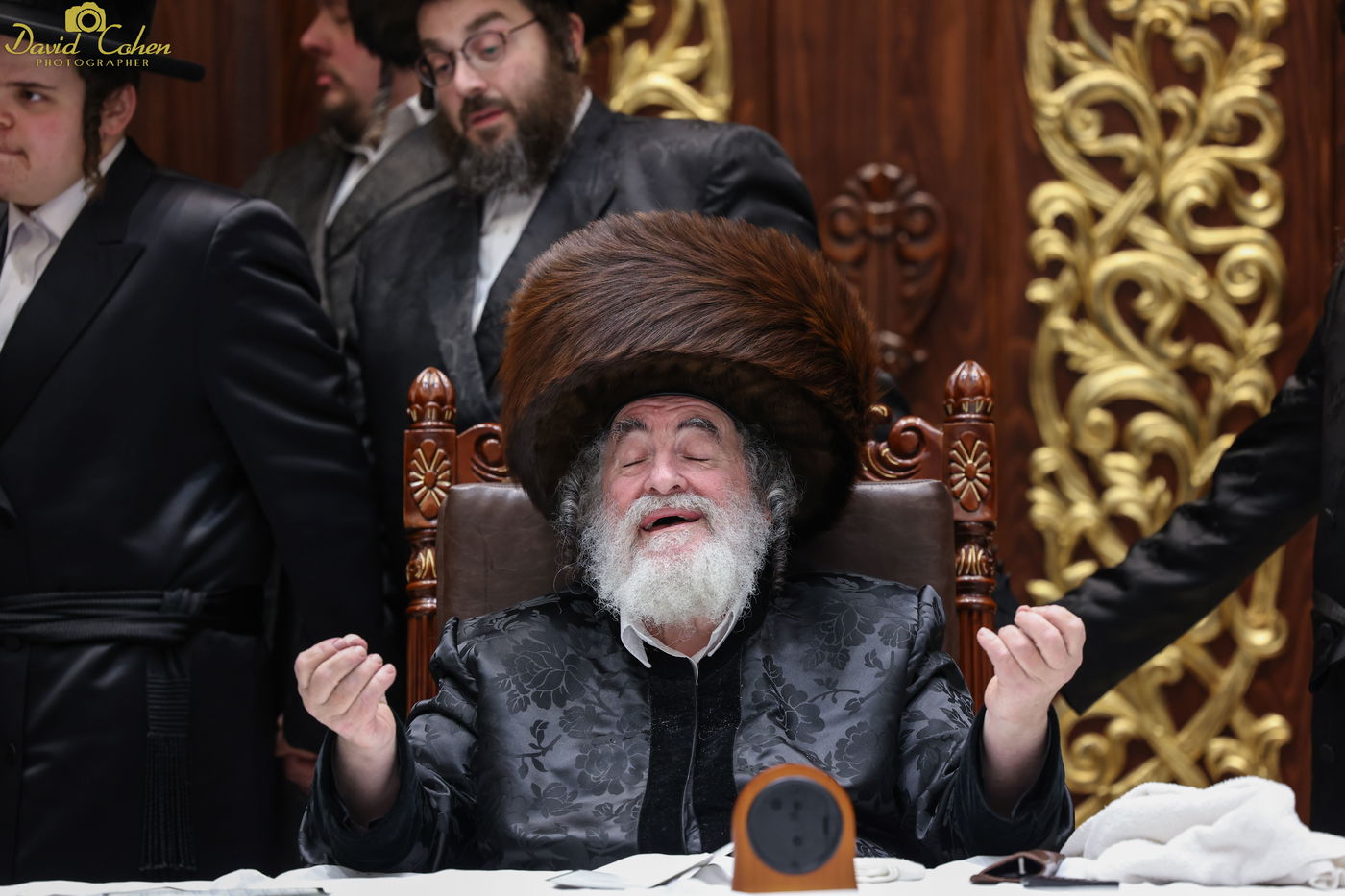 האדמו"ר מויז'ניץ שהה בשבת במירון עם עשרות נדיבים