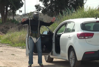 "אני מזהה עליו מטען" | צפו בתרגיל המשטרתי