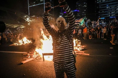 ההפגנות הלילה