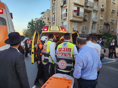 זירת התאונה בבני ברק