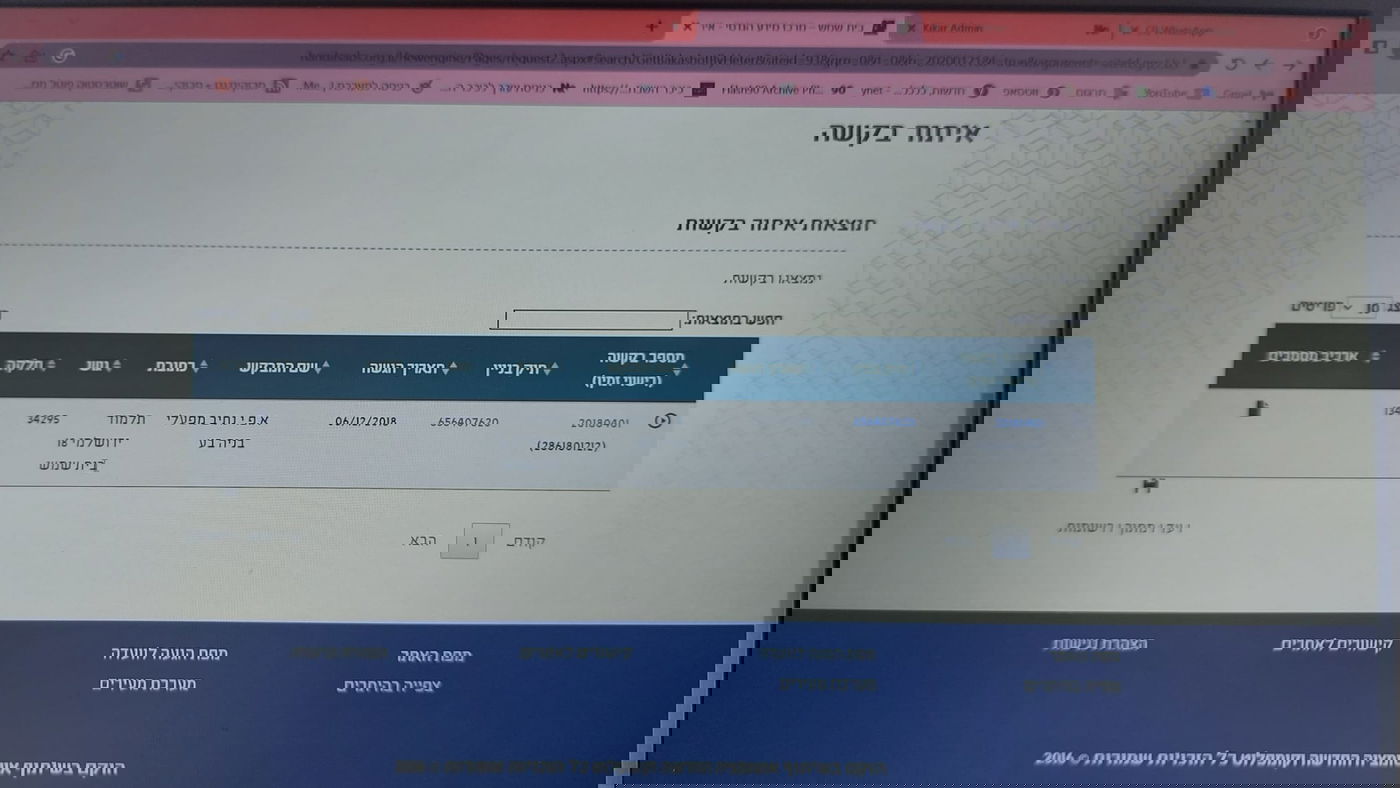 מספר ההיתר כפי שמופיע באתר העירייה - היתר לשכונה אחרת...