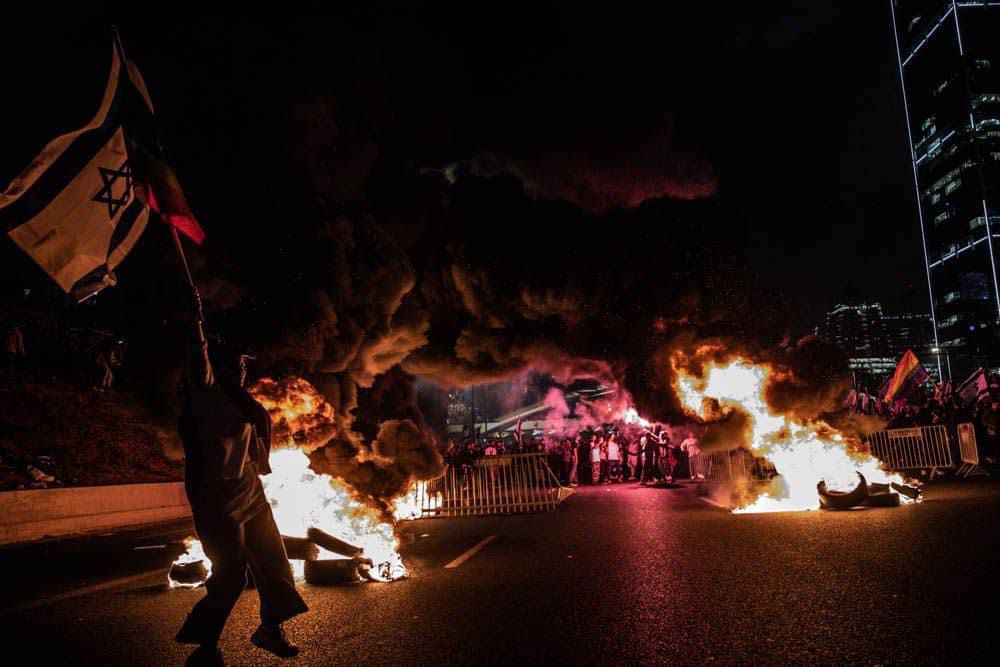 הפגנה בנתיבי איילון