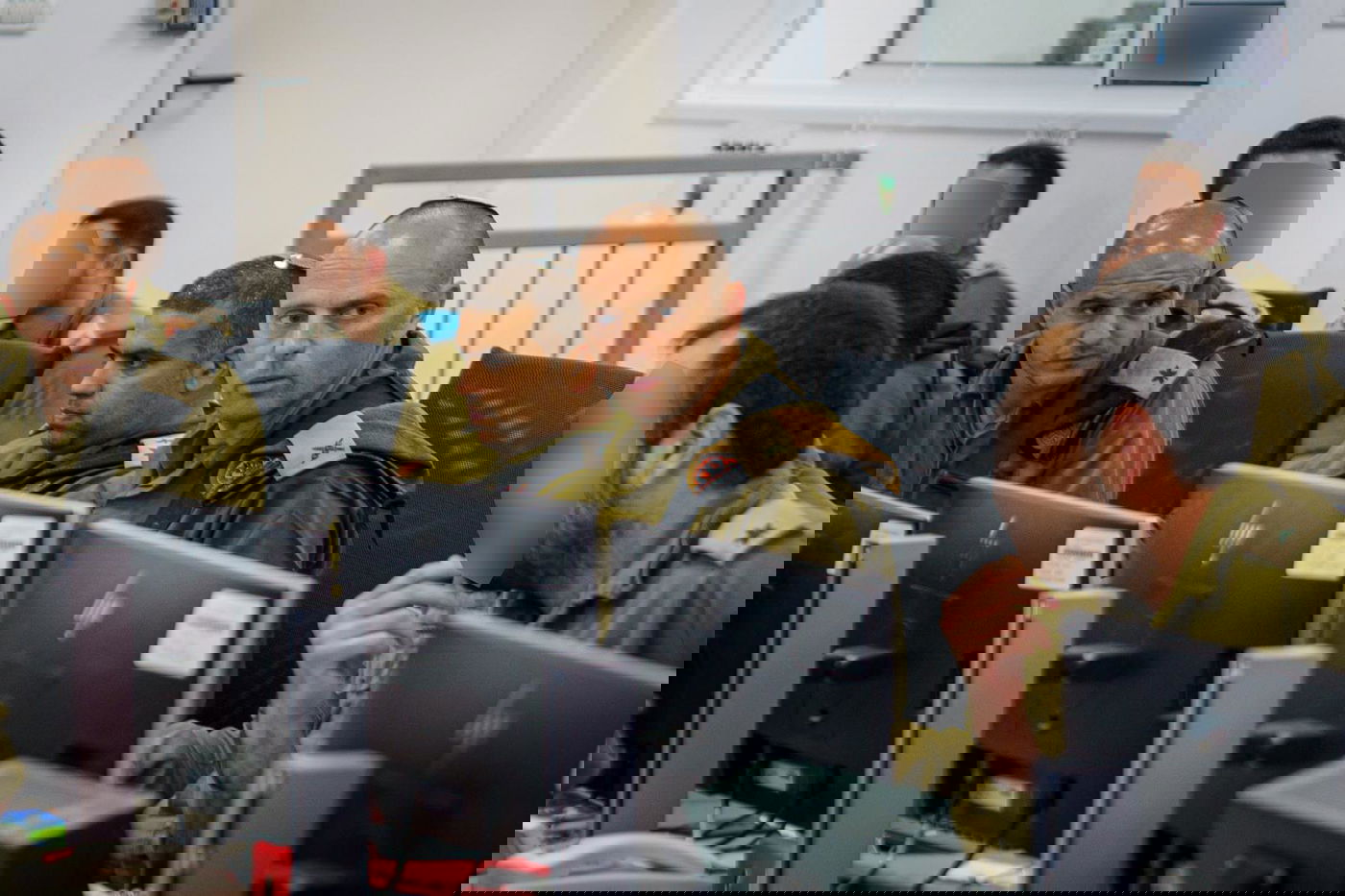 חמ"ל אוגדה 91 בזמן התקיפות הלילה בלבנון