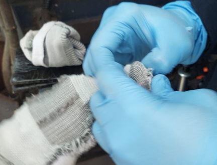 ניסיון הברחה באמצעות גרביים