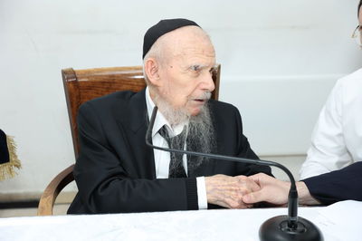 הקבלת פני רבו בבית ראש הישיבה הגר"ג אדלשטיין