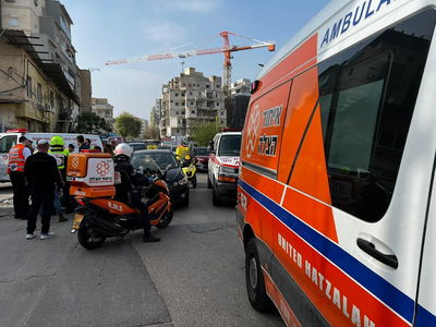 זירת התאונה בבני ברק