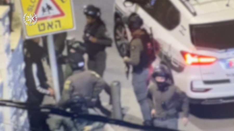 הפרת סדר אלימה שהייתה במקום ופעילות שוטרי מחוז ירושלים ומג״ב