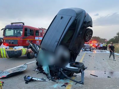 זירת התאונה