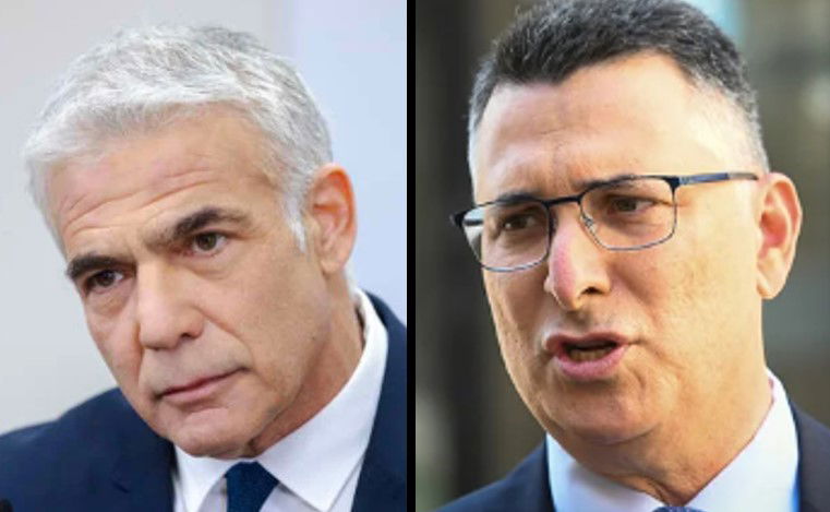 סער (צילום: פלאש 90) ולפיד