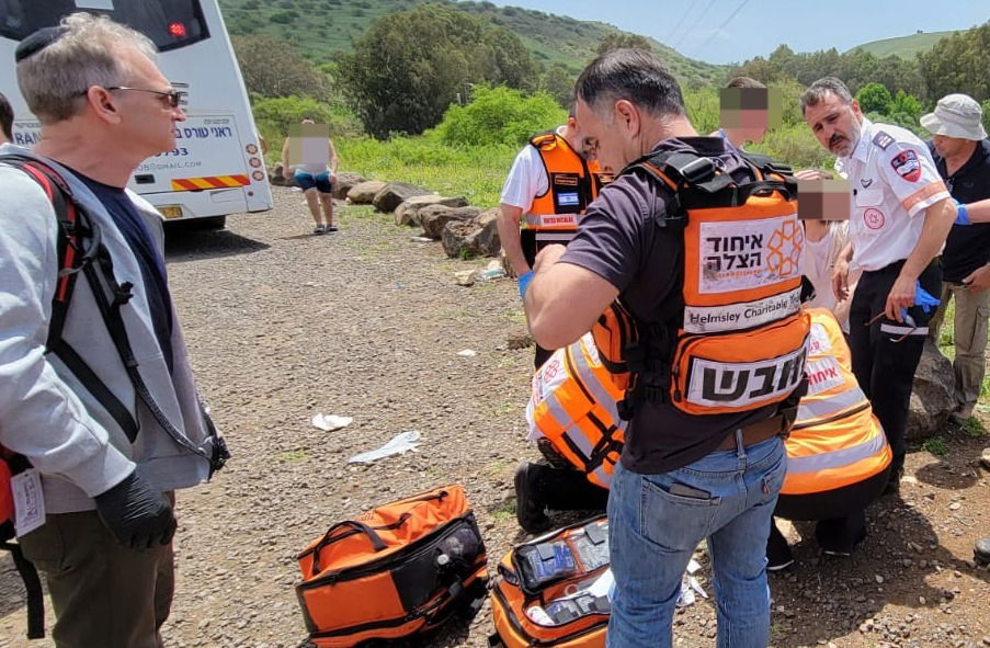 זירת התאונה בשעה זו