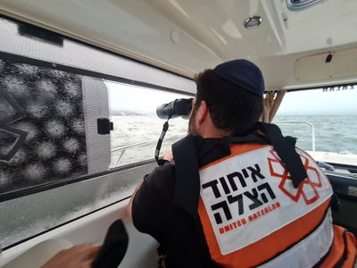 החיפושים אחר האברך בכנרת, אתמול