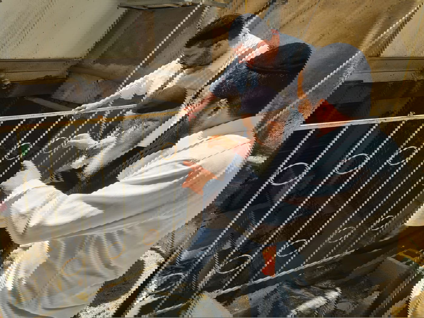 הגר"ב ויסבקר בהנחת אבן הפינה